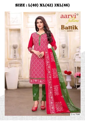 AARVI BATTIK QUEEN VOL 1 FANCY SUIT