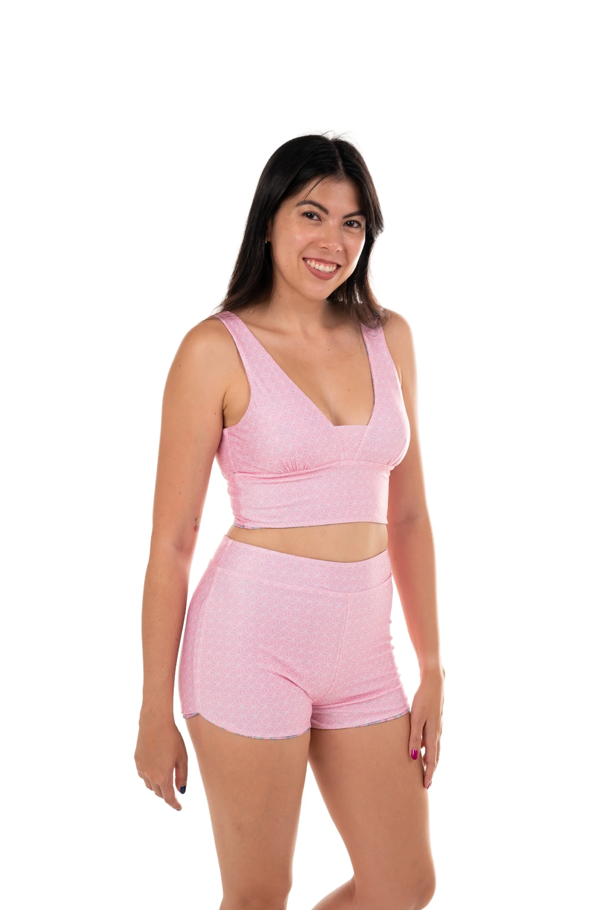 BC High Waist Swim and Sports Shorts - Reversible