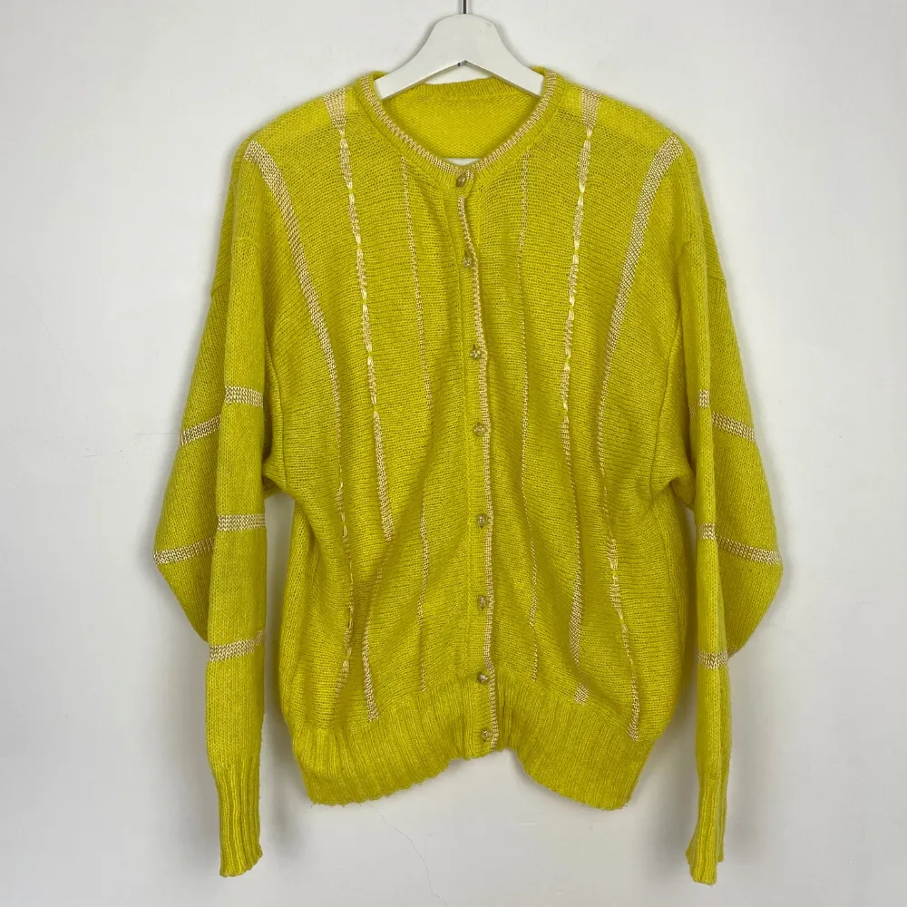 Bright Yellow Cardigan - MEDIUM