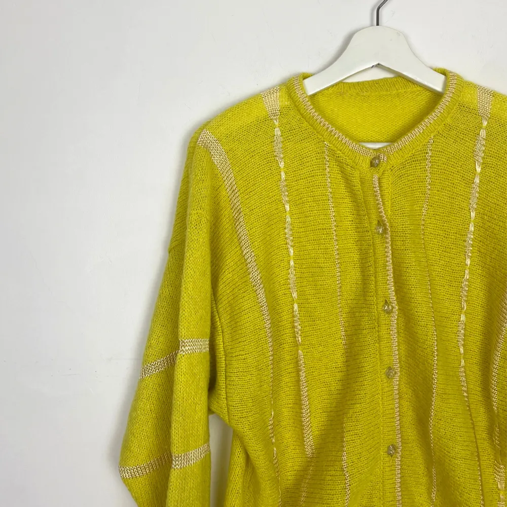 Bright Yellow Cardigan - MEDIUM