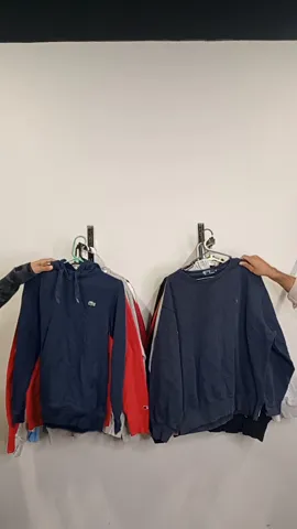 CHAMPION - TOMMY HILFIGER - LACOSTE - LEVIS - RALP LAUREN SWEATSHIRTS - 25 PCS