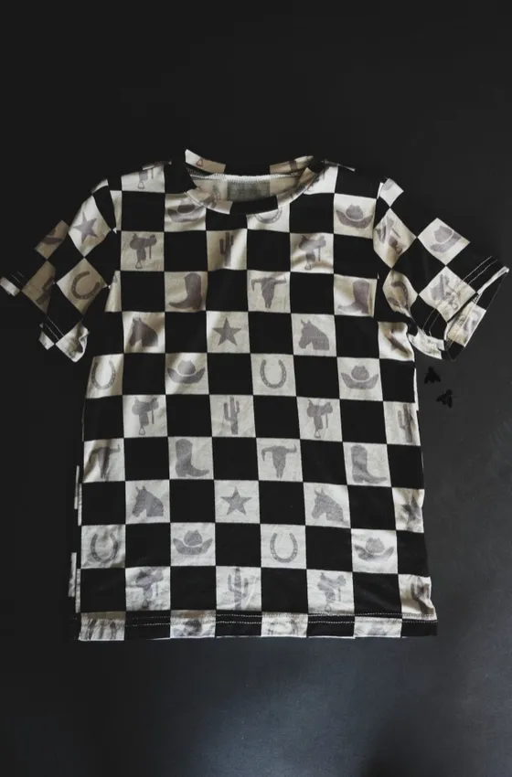 Cowboy Chess Kids Tee