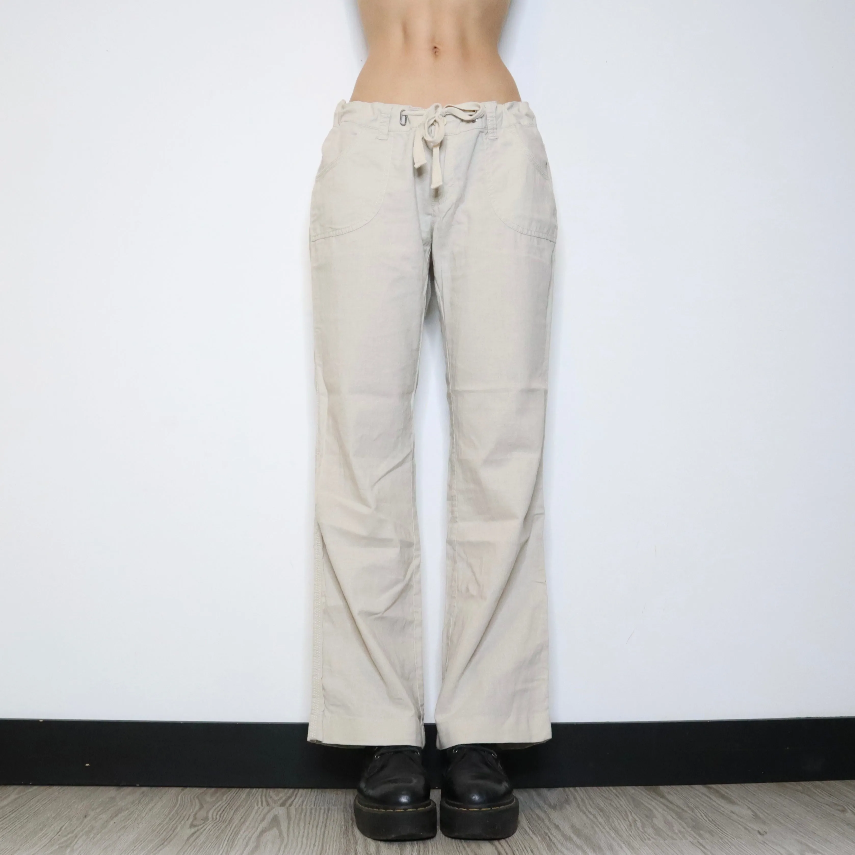 Esprit Cream Cargo Pants (M-L) 