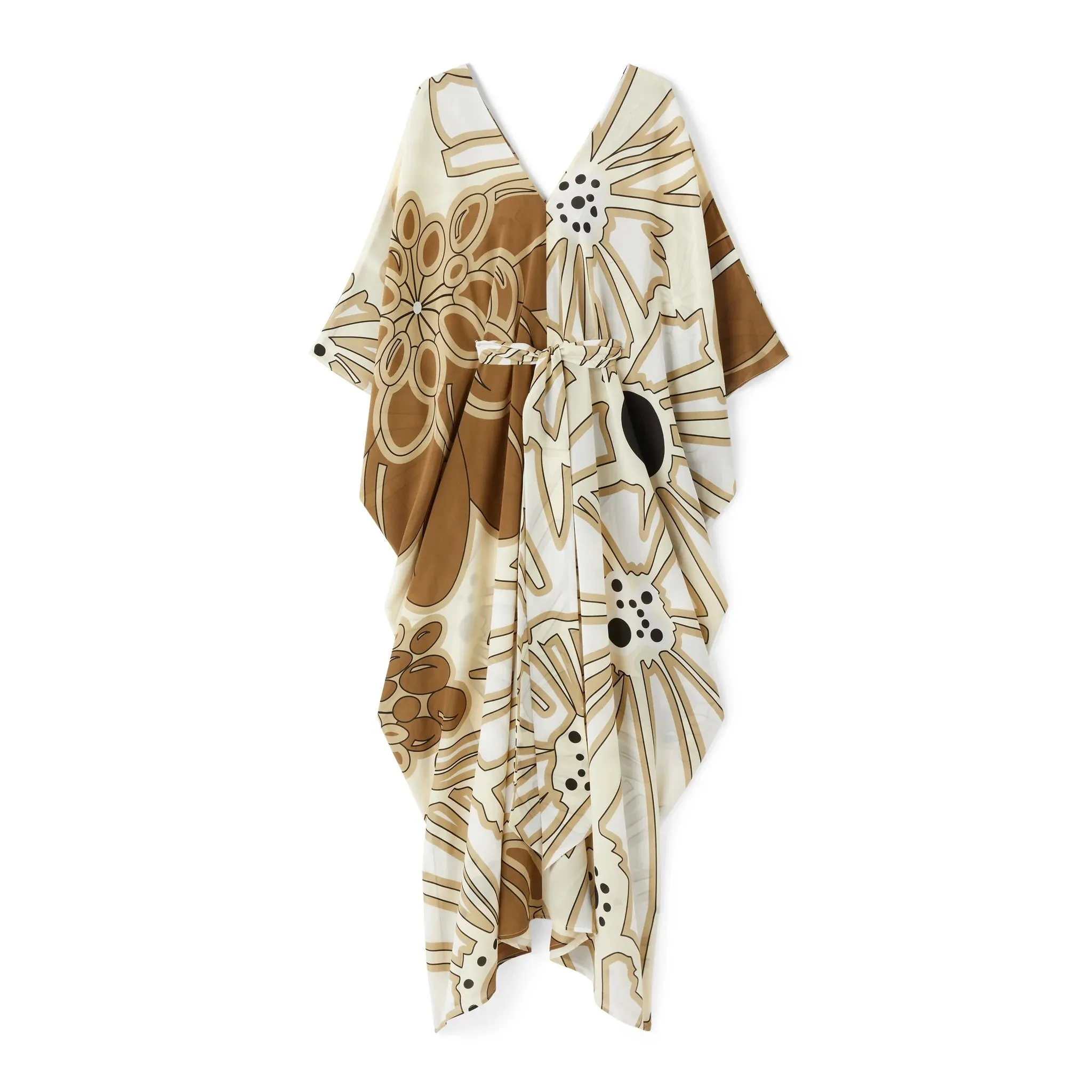 French Moss Kaftan,Unique Print Caftan For Women's