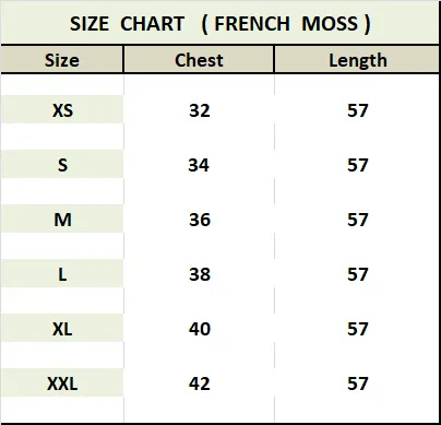 French Moss Luxury Printed Long Kaftan Women's