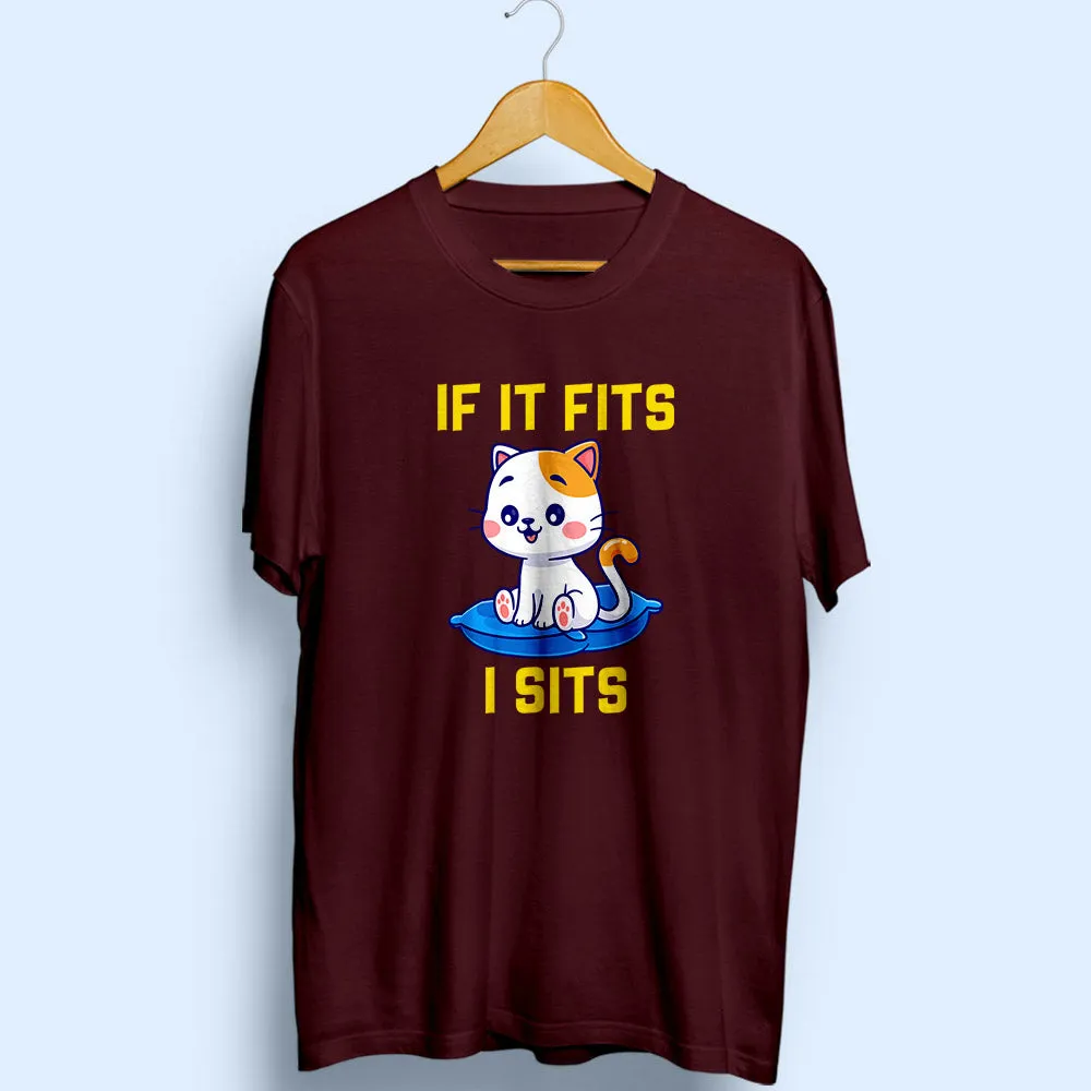 I Sits Half Sleeve T-Shirt