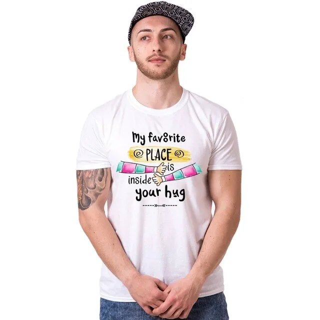 Les 2 T-shirt Couple Clin