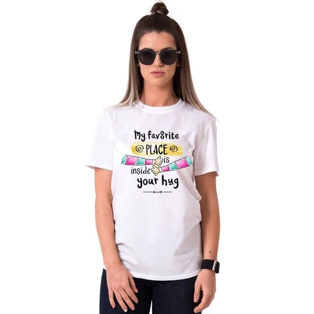 Les 2 T-shirt Couple Clin