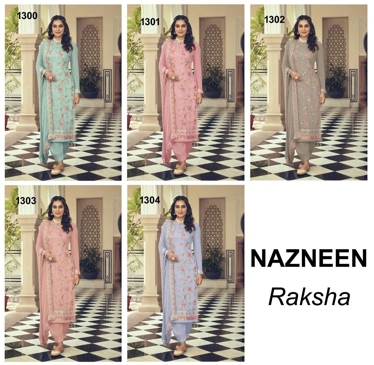 NAZNEEN RAKSHA 1300 SERIES HEAVY SANTON SUIT