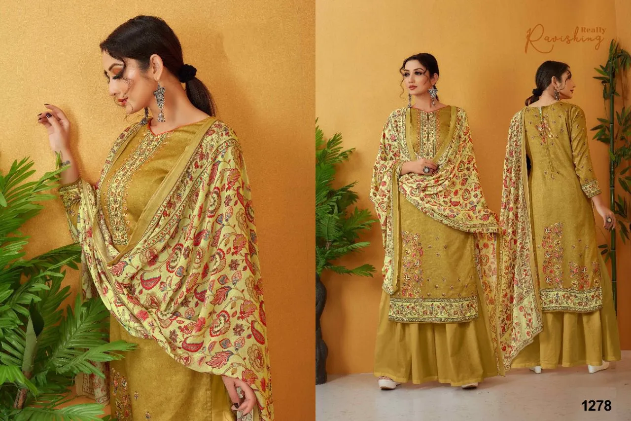 NAZNEEN REEBA 1274 SERIES  DIGITAL PRINT SUIT