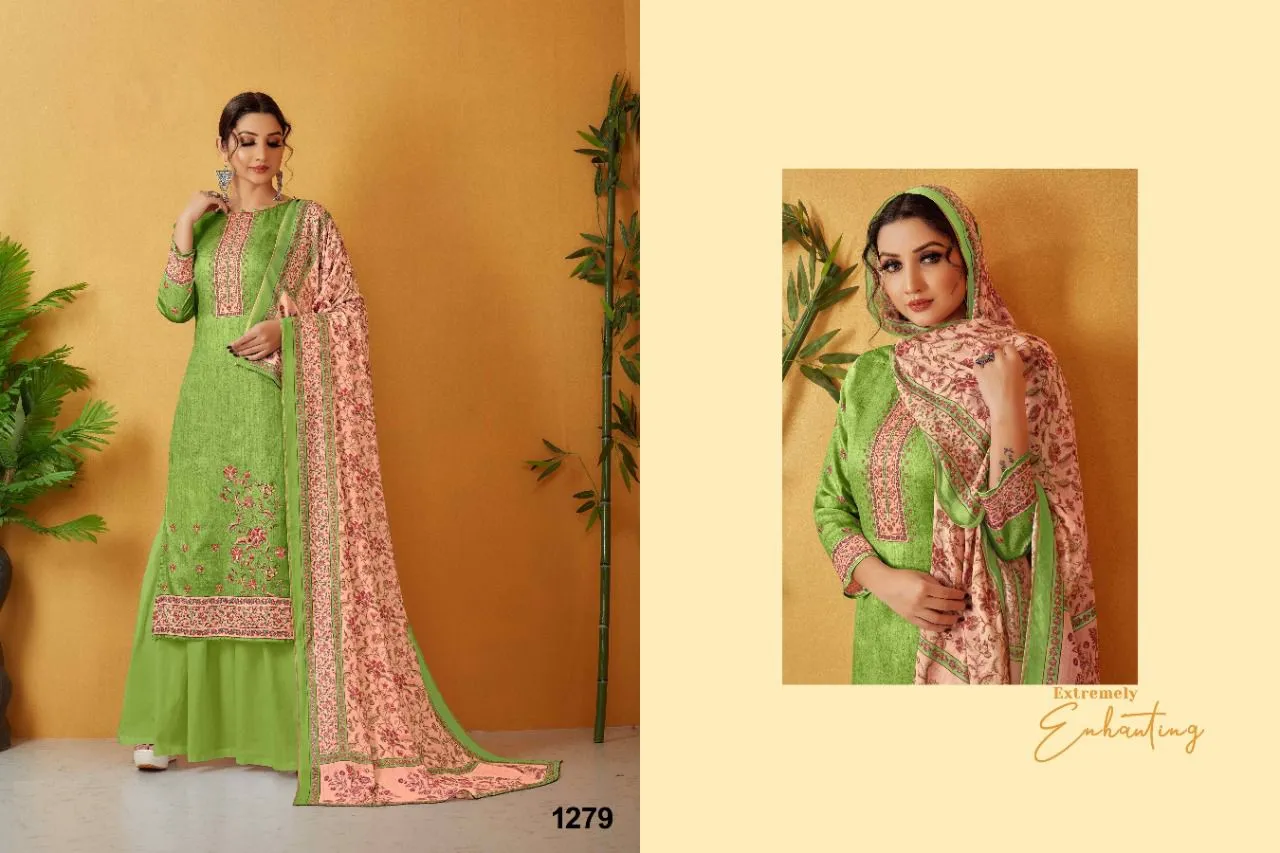 NAZNEEN REEBA 1274 SERIES  DIGITAL PRINT SUIT