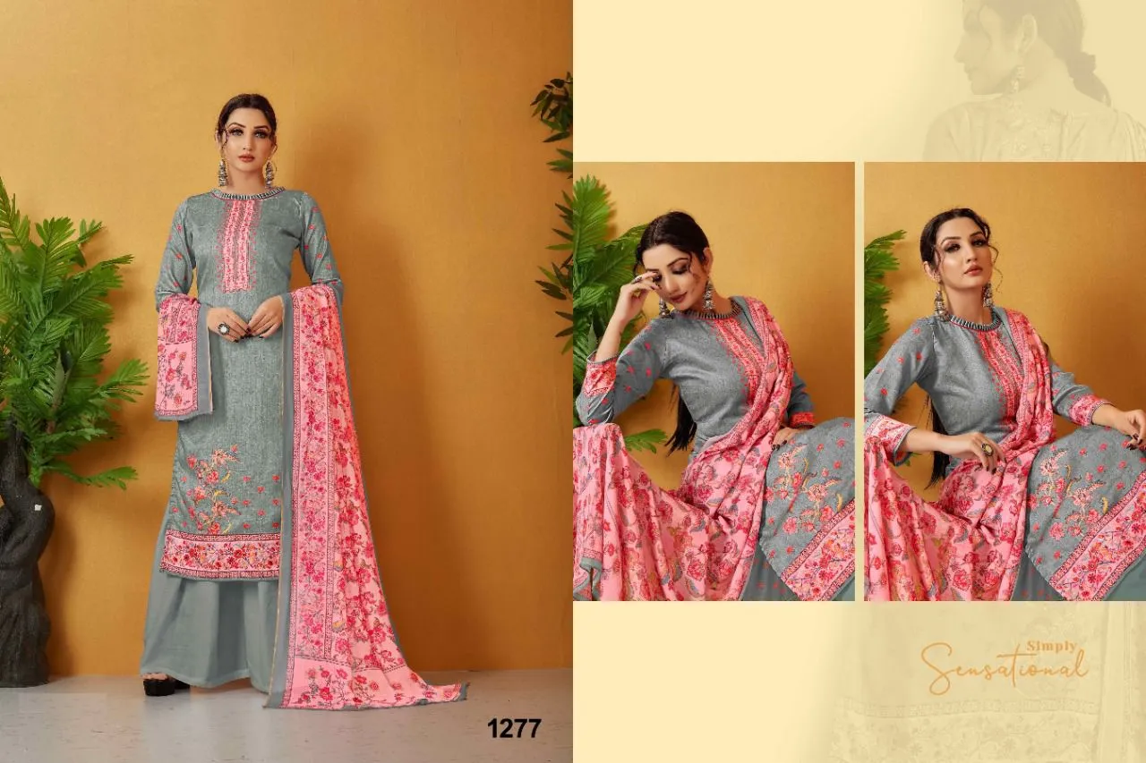 NAZNEEN REEBA 1274 SERIES  DIGITAL PRINT SUIT