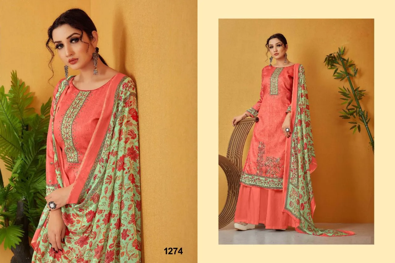 NAZNEEN REEBA 1274 SERIES  DIGITAL PRINT SUIT