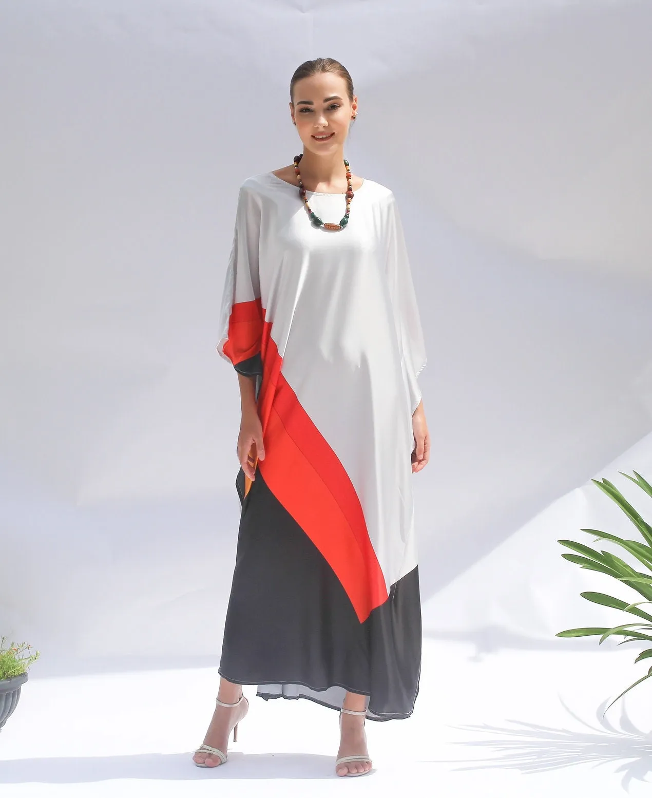 Premium Satin Silk Kaftan, Casual Wear Women's Kaftan
