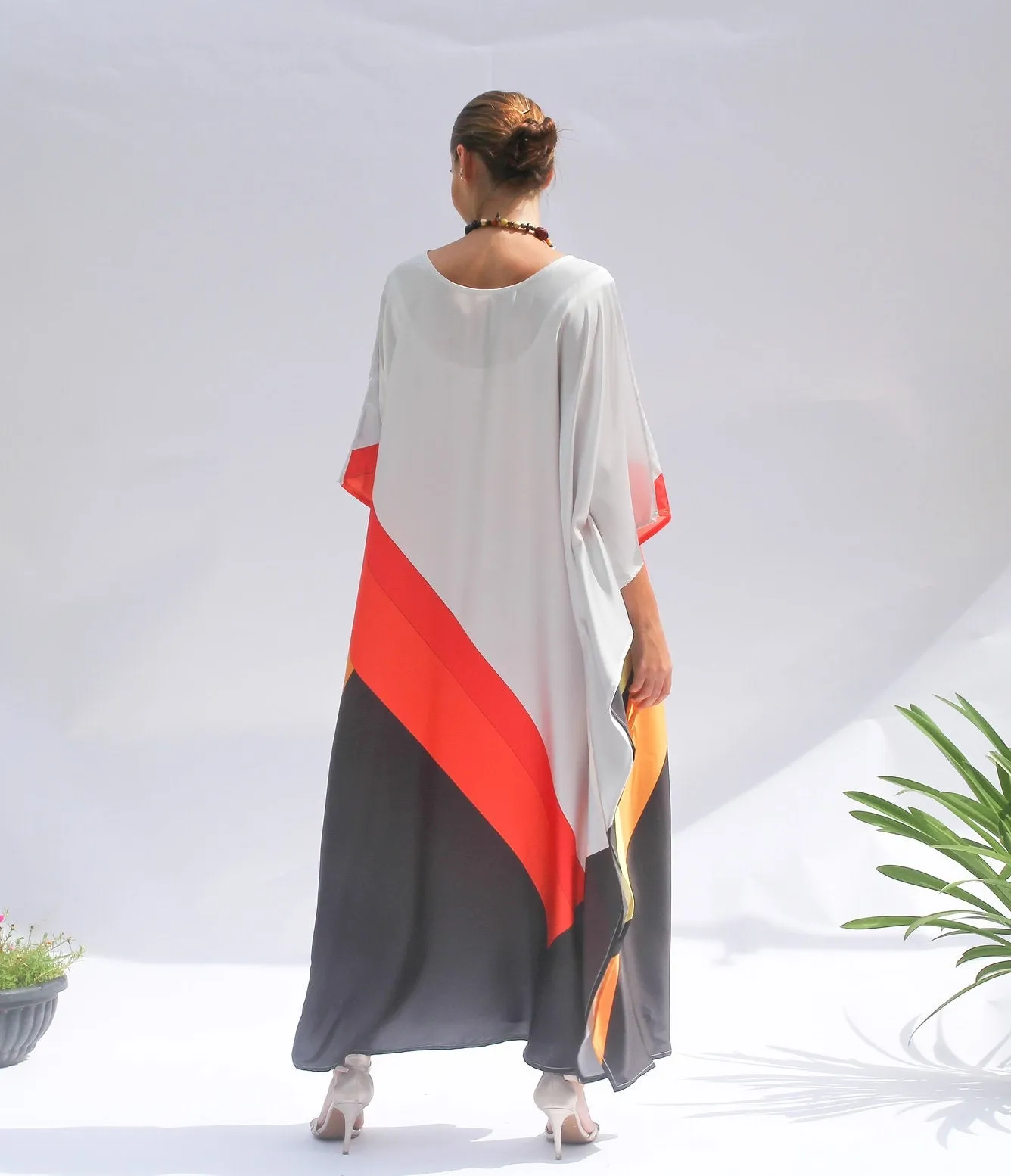 Premium Satin Silk Kaftan, Casual Wear Women's Kaftan