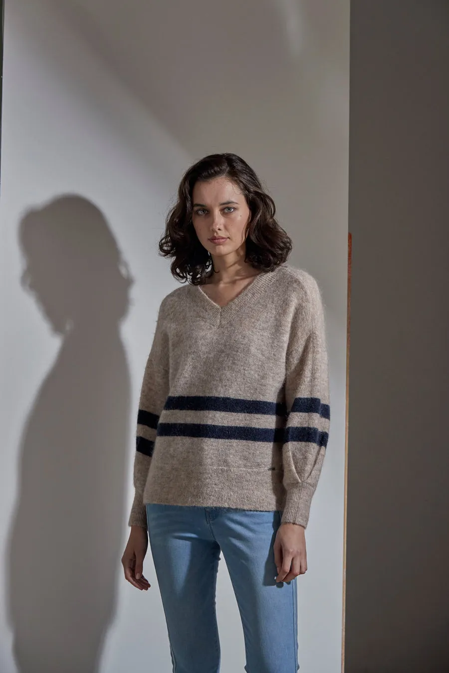 Prince Sweater - Biscotti Stripe