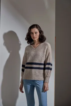 Prince Sweater - Biscotti Stripe