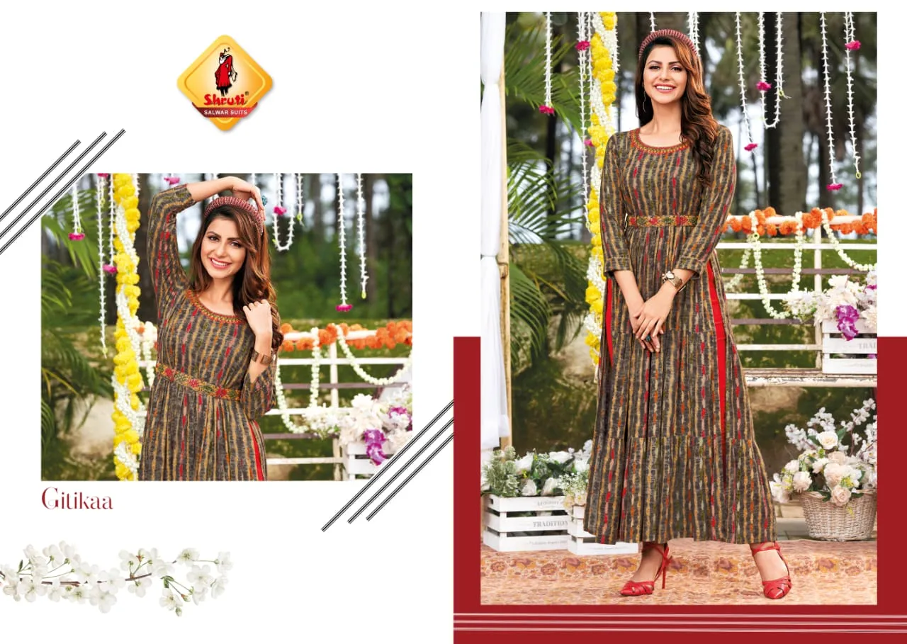 Saheli Exclusive Naira Cut Kurti