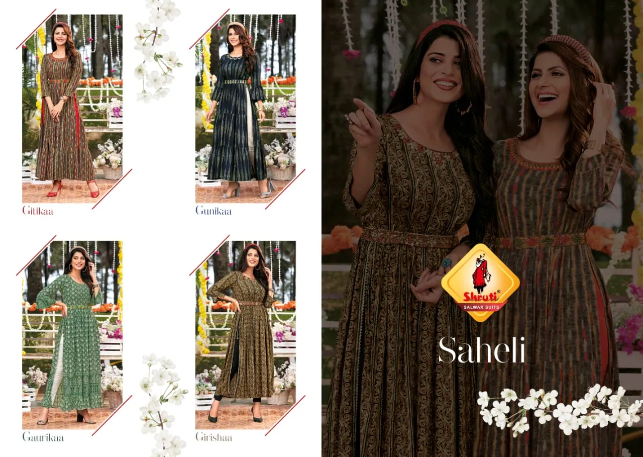 Saheli Exclusive Naira Cut Kurti