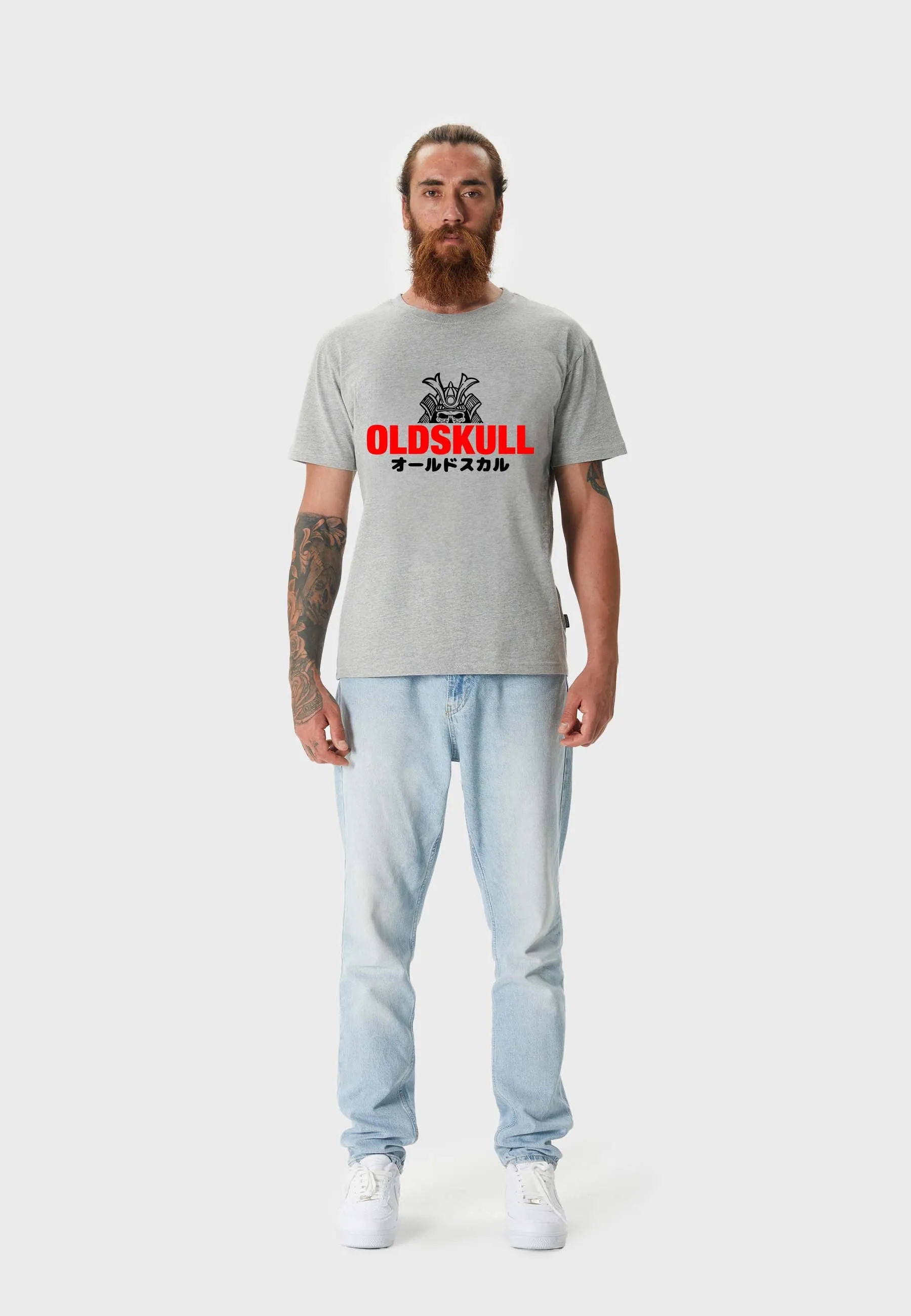 Samurai Logo 24 T-Shirt Heather Grey