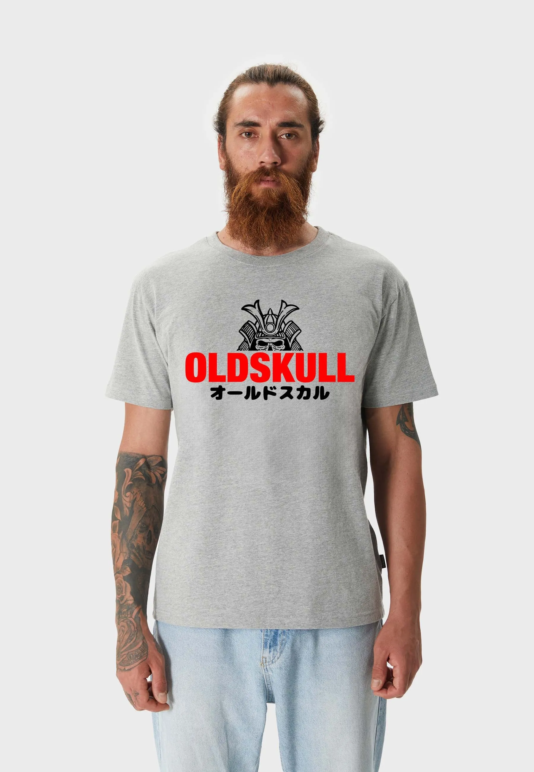 Samurai Logo 24 T-Shirt Heather Grey