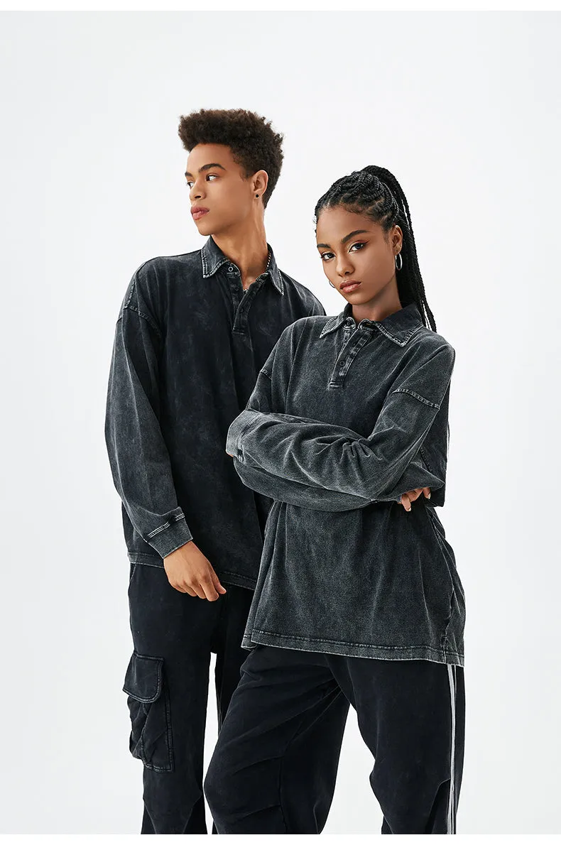 Urban | Washed Polo Sweatshirt