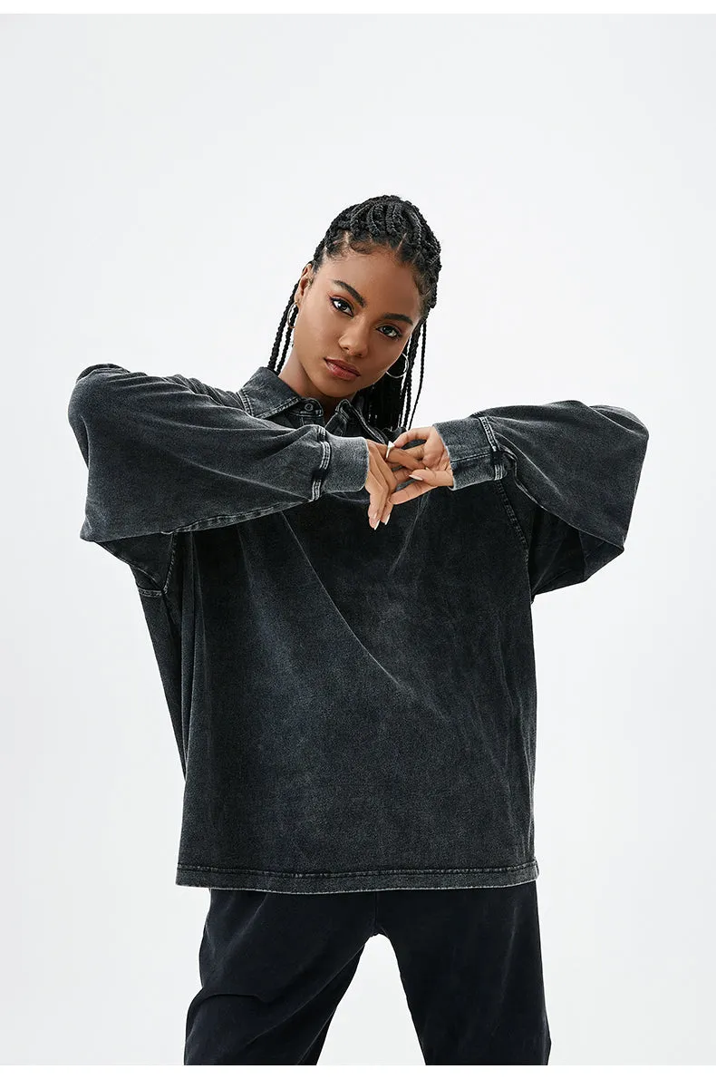 Urban | Washed Polo Sweatshirt
