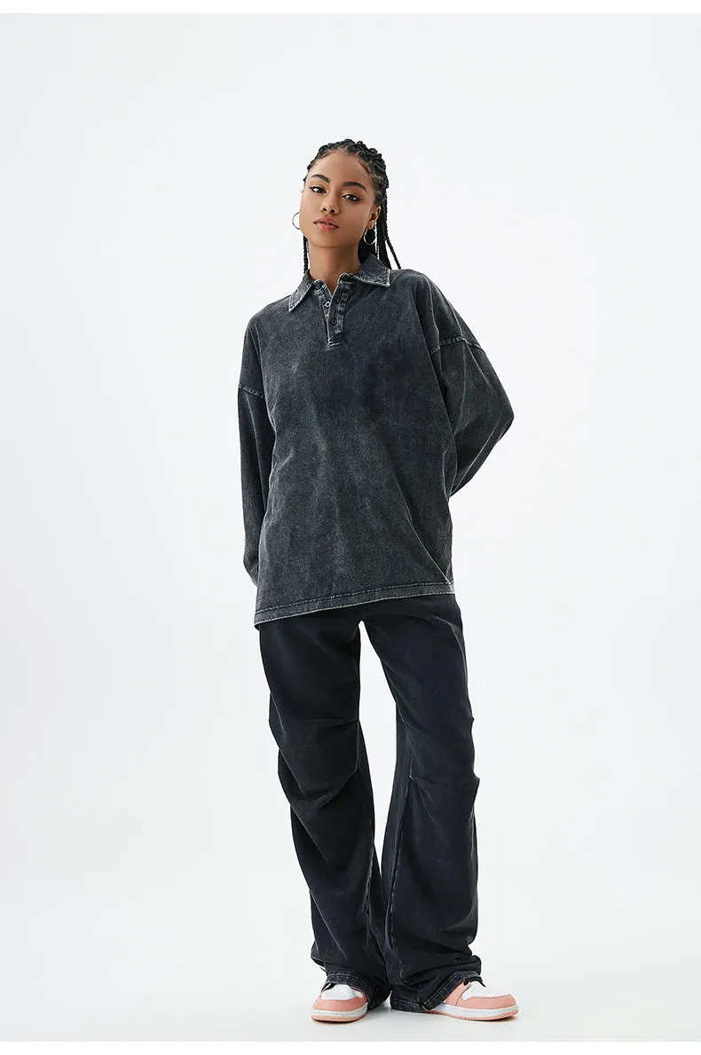 Urban | Washed Polo Sweatshirt