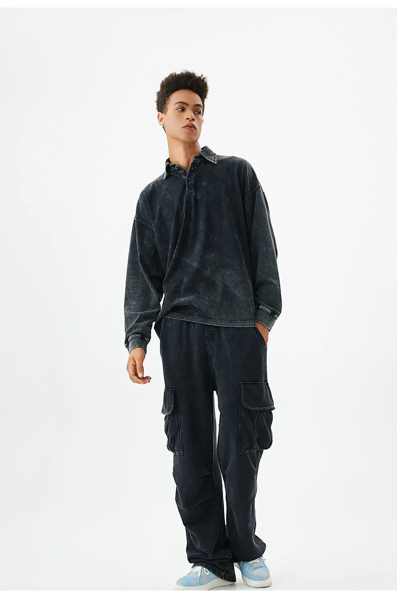 Urban | Washed Polo Sweatshirt
