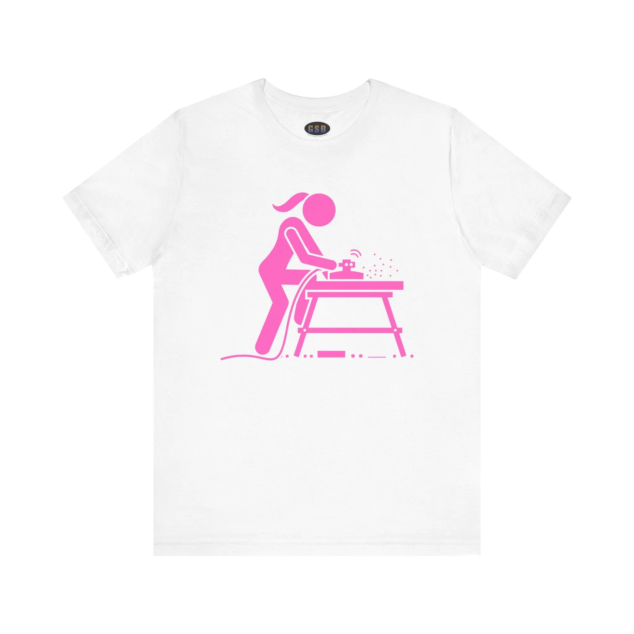 Woman Sanding T-shirt