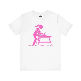 Woman Sanding T-shirt